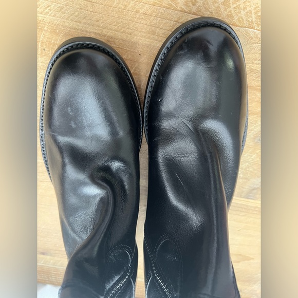 New Frye Melissa Button Inside Zip In Black Size 6B - Picture 8 of 9